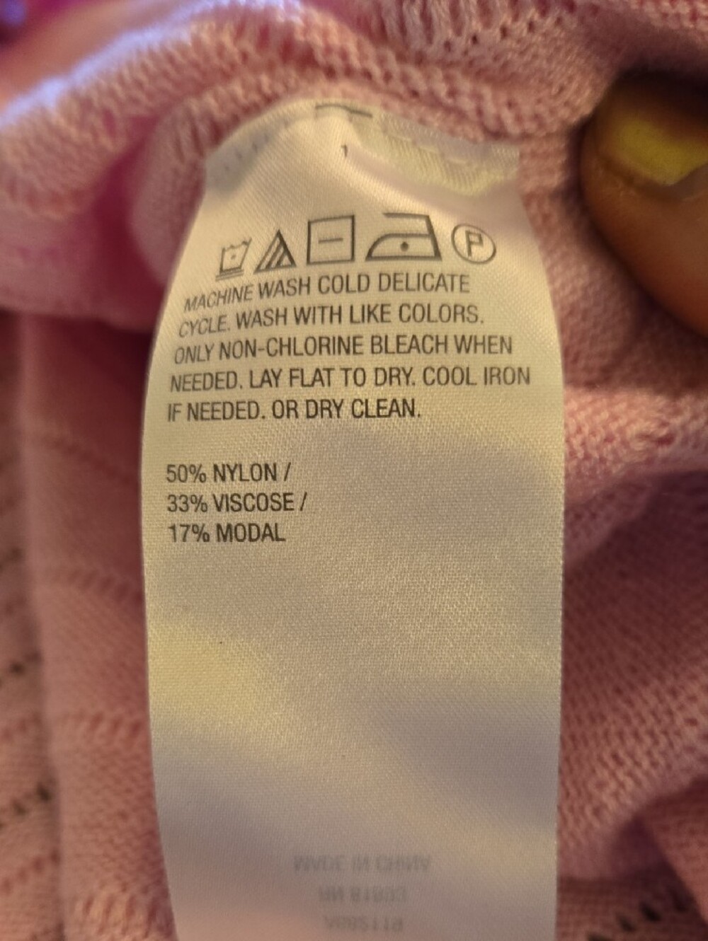 Joan Rivers Pink Wave-Pattern Button Very Soft Classy Cardigan - Picture 9 of 11